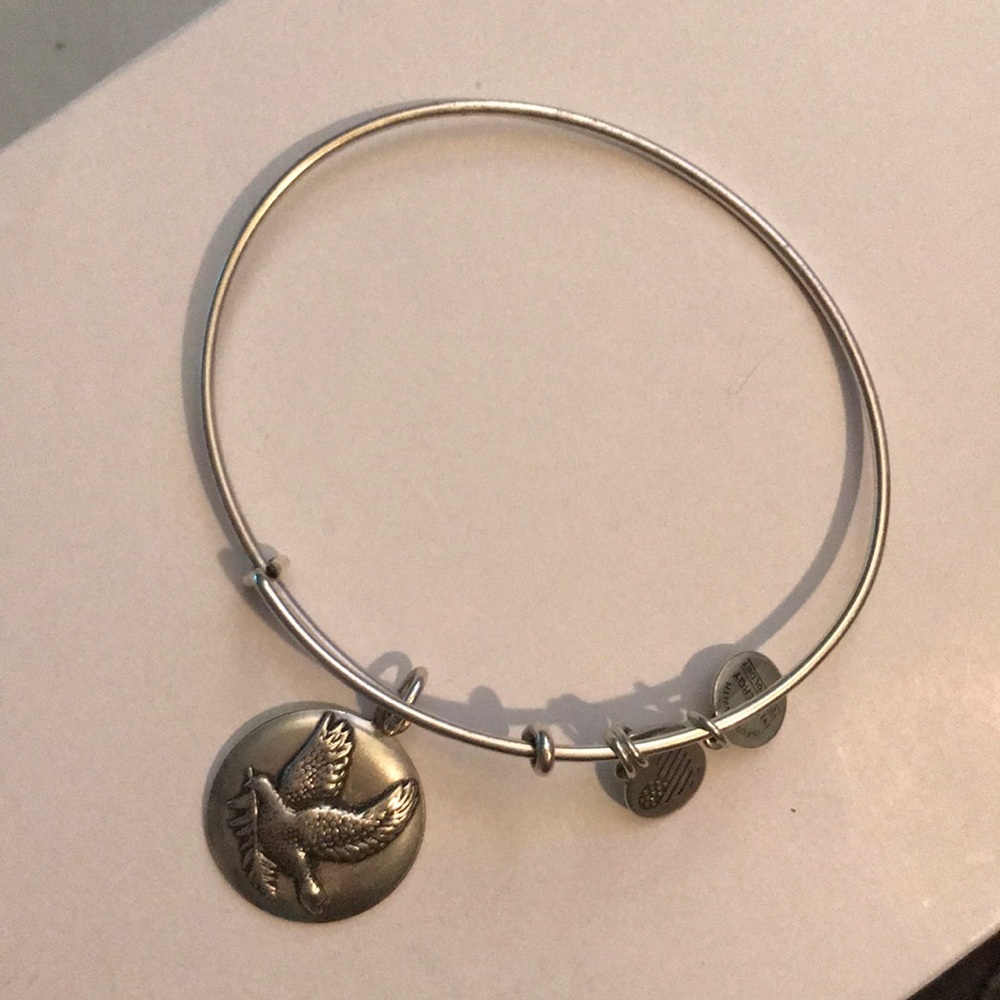 Silver Sacred Dove Alex and Ani bangle